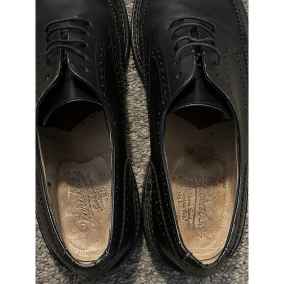 Paraboot Wingtip Oxford Black Men\'s Leather Dress Shoes Size US 10 UK 9 main image 6